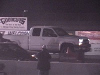 video of high performance turbo duramax diesel truck hauling ass down race track